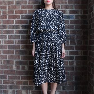 VTG Sheer Button Midi Dress 👁‍🗨